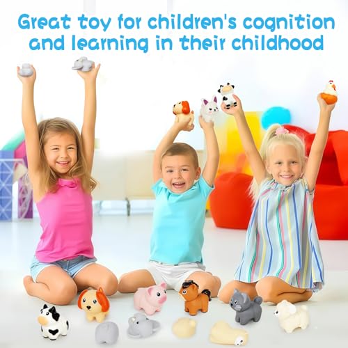 Image of Toddler Toys,Montessori Preschool Learning Activities Animal Toy for Boys Girls,10 pcs Little People Animals Matching Games Fine Motor for Kids Ages 2-3