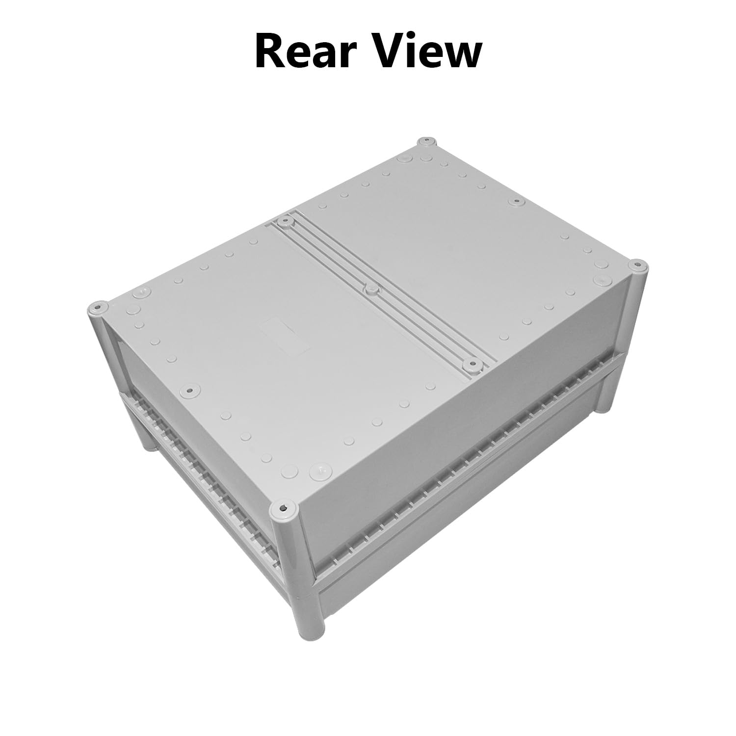 LeMotech Abzweigdose IP67 wasserdicht staubdicht ABS Kunststoff Projektbox für elektrische Außengehäuse Grau 15 x 11 x 7,1 Zoll (380 x 280 x 180 mm)