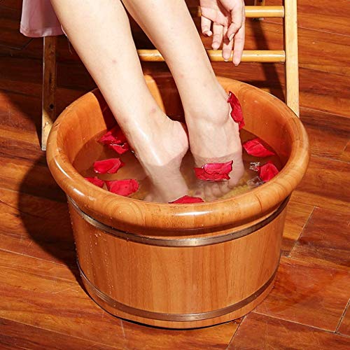 Spa de pies de madera maciza con diseño creativo y masaje miniatura 4
