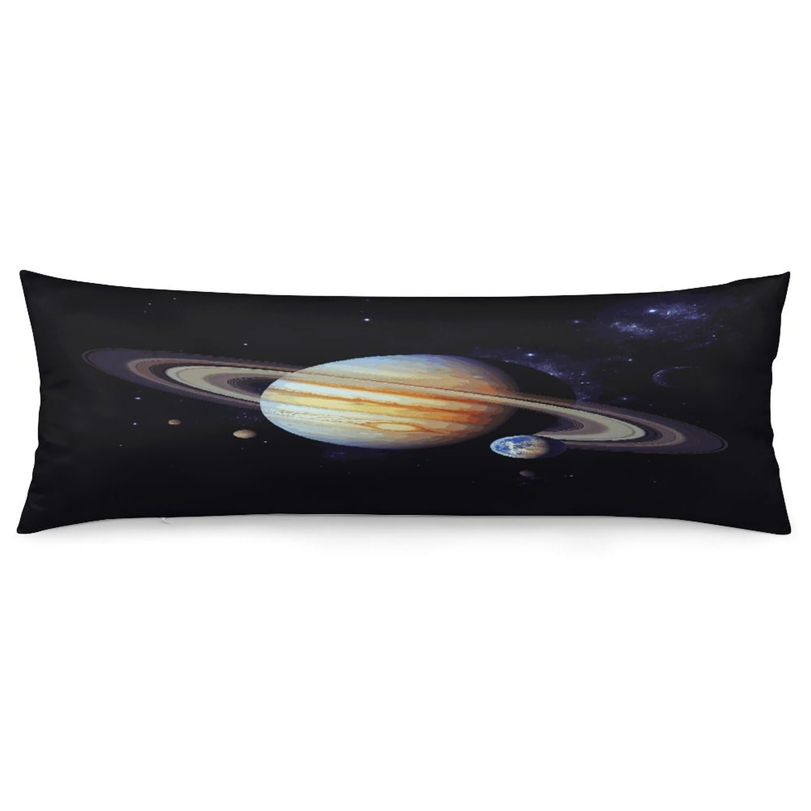 Planet Jupiter Pillowcase Decorative Long Body Pillow Case Soft Breathable Body Pillow Cover Modern Large Pillowcase Cute Body Pillow Pillowcases for Bedroom Couch 18.9 X 53 Inch