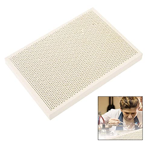 Cisixin Planche à Souder en Céramique, Plaque Nid d'abeille pour Impression de Peinture, Plaques Réfractaires pour Bijoux