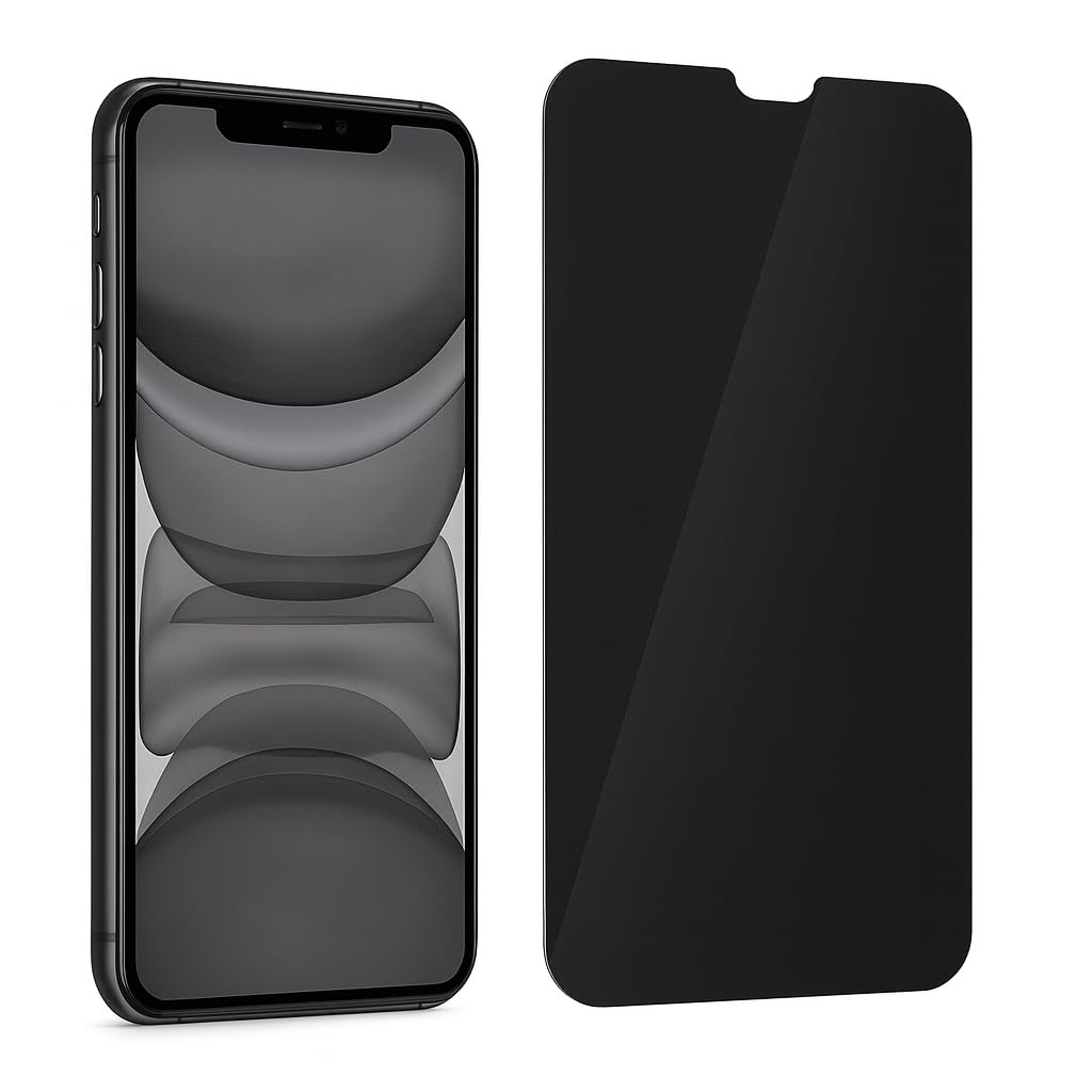 Protector de pantalla hidrogel Privacy para iPhone 11 Pro Max [1 unidad] | Anti-espía 28°, autorregenerante, antiarañazos | Kit de montaje incluido (paño, rascador, microfibra) | Protección Smartphone