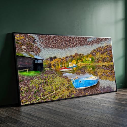 Toile de paysage aquatique vintage pour une évasion poétique quotidienne