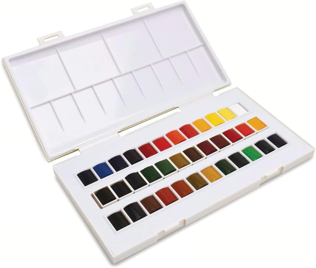 Sennelier Boîte de Peinture Aquarelle en Plastique, 36 couleur et 1 cartes