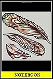  Notebook: 6x9 inch - Feathers of the peafowl. Tribal, boho style notebook , you can use to write bible / funny/ love/ christmas/ veteran/ nature/ life…..