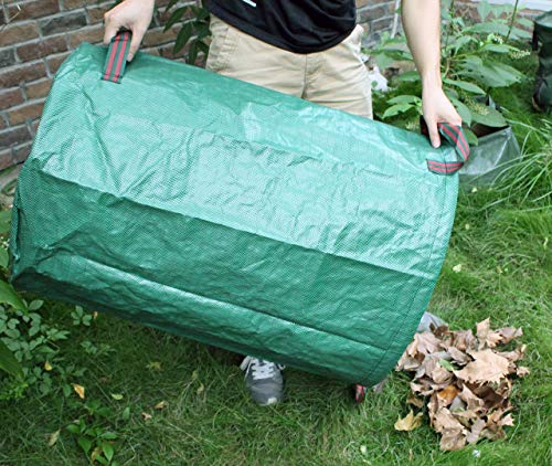 Gardzen 3-Pack 72 Gallons Garden Bag - Reuseable Heavy Duty Gardening Bags, Lawn Pool Garden Leaf Waste Bag #TOP6