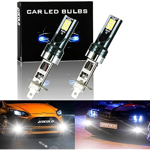 HOCOLO A Ice Blue White Fog Light DRL 8000K 6000K LED Bulbs-H7 H8 H3 H4 H1 9005 9006 2504 5202 (A-H1-Fog/DRL, White Lighting) Cover