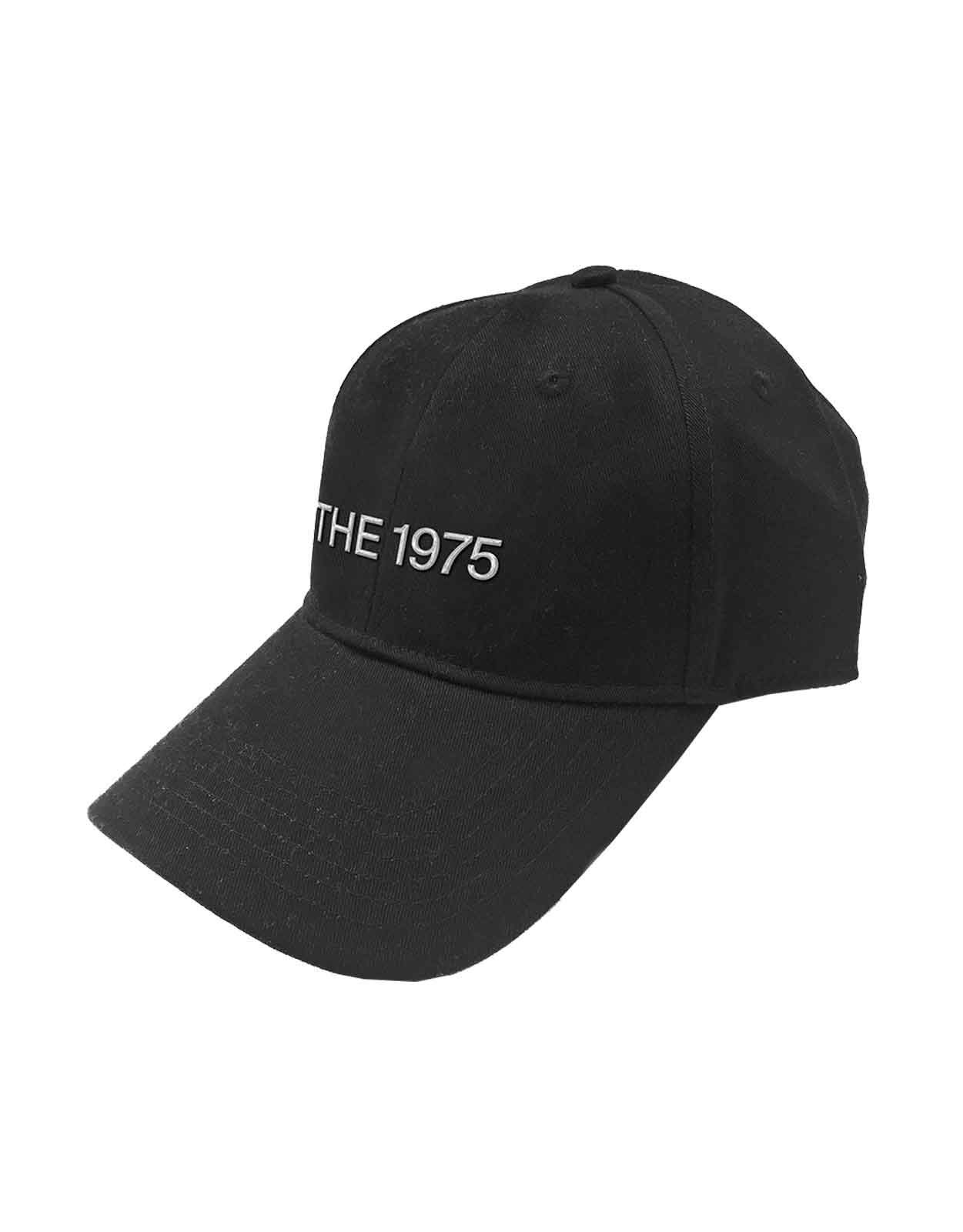 The 1975 Men's Black Baseball Cap Band Logo Official Strapback