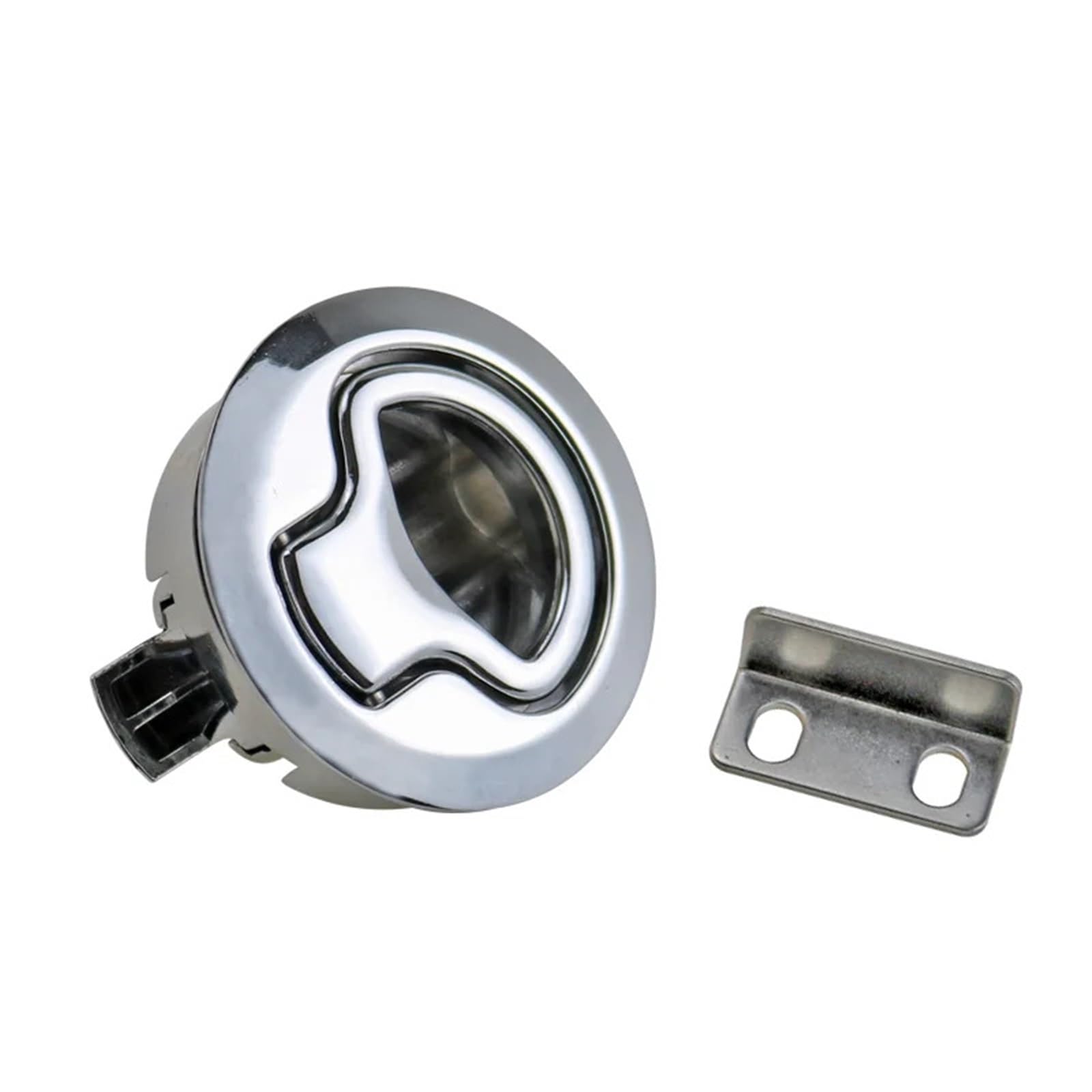 WQGQPXOB Embedded Handle Collision Switch Cinet Distribution Box Control Door Lock 1Pcs(Glossy unlocked)