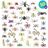Medidas - Peso por juego - 298 - Dimensiones por juego - 19 x 18 x 2.5 cm. Hecho con plástico de PVC resistente, los bichos multicolores son duraderos y resistentes. No apto para niños menores de 3 años.