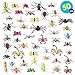 Produktbild 50 realistisch Plastik Tierfiguren für Kinder aussehende Spielzeugkäfer & Insekten und Ungeziefer in leuchtenden Farben & exquisiten Designs - perfekt für Bug-Liebhaber & Kinder Erziehung.