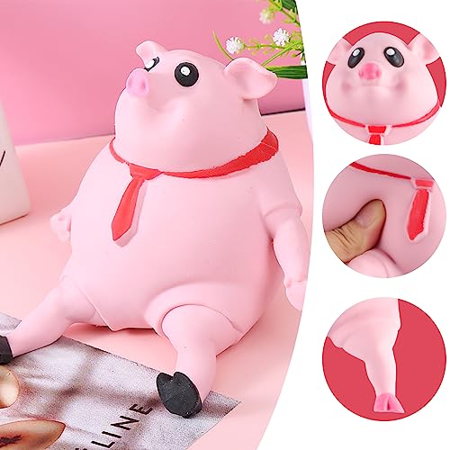 Necdeol Schweine-Quetschspielzeug, Stressspielzeug Rosa Schwein, Anti-Stress-Spielzeug, Anti-Angst-Reizbarkeits-Schweine-Spielzeug,Realistischer Anti-Crush für Baby Birthday Halloween