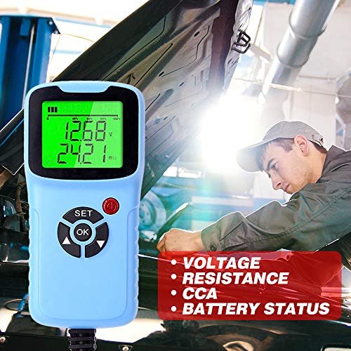 Carregador de Bateria de carro Analisador de Testador de 12 V 2000CCA Teste de Tensão de Bateria Tes