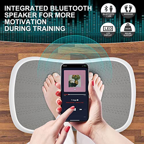 Triclicks Vibrationsplatte mit Bluetooth & Fernbedienung | Fitness Ultra Slim Power Vibrationsplatte | Vibrationsboard… – Bild 5
