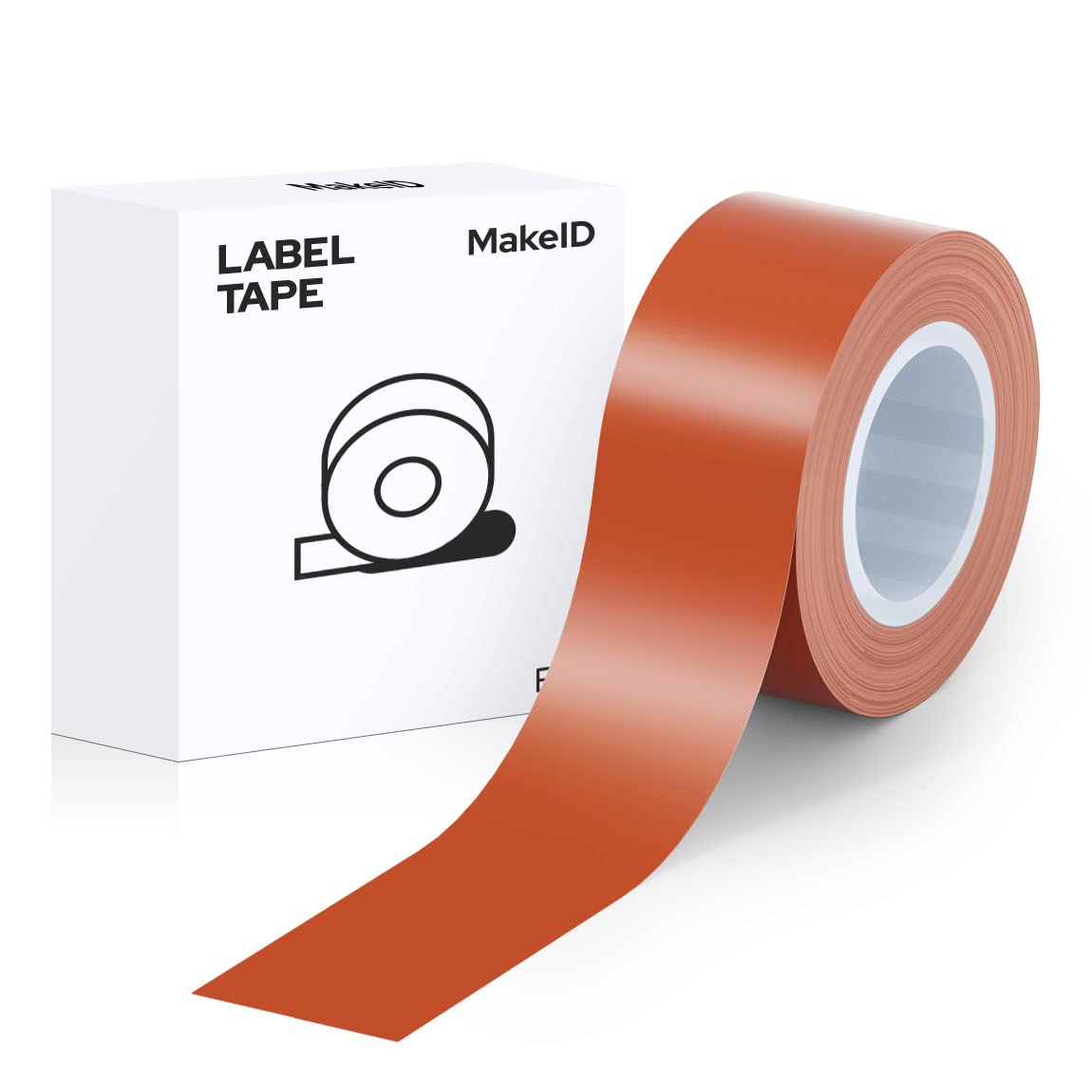 MakeID Label Tape Compatible with MakeID Label Makers L1 Q1 Refills Waterproof Laminated Custom Stickers Office Labels Replacement 0.63" x 13' (16mm x 4m)