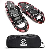 Snowshoes with Lightweight Aluminum Adjustable Ratchet Bindings for Men & Women (Carrying Tote Bag,...