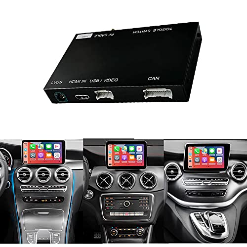 【Note pre-shopping】 Il nostro Carplay wireless è adatto per Mercedes Benz Classe C W205 GLC X253 C253 2015-2018 NTG5.0, NTG5.1, NTG5.2 per auto con conducente sinistro e destro. Come C350E, C43 AMG, C45 AMG, C63 AMG, C63 AMG S, GLC250, GLC300, GLC350e, GLC43 AMG, GLC63 AMG e così via.