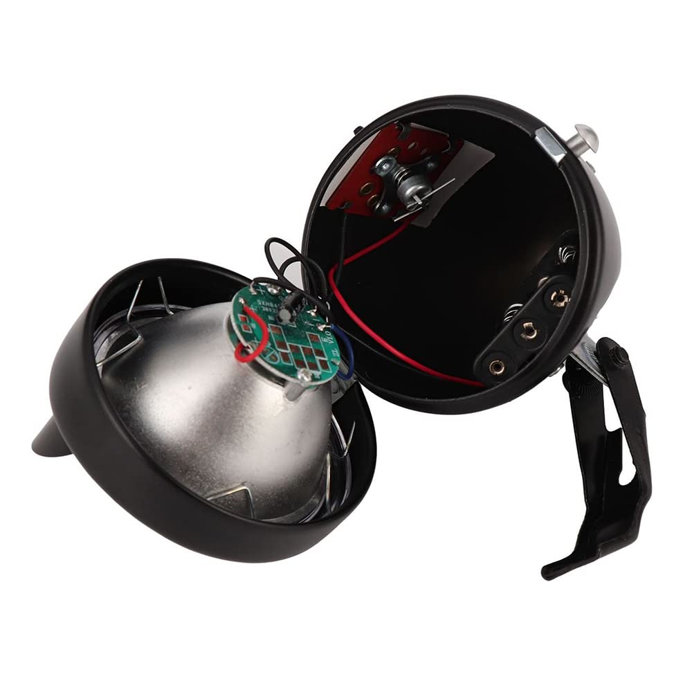 Phare Avant de vélo rétro à LED avec Support en métal chromé Vintage, Accessoire et pièces détachées pour vélo