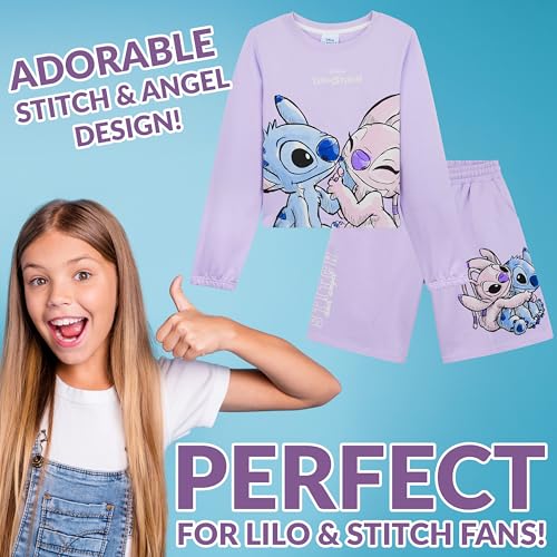 Disney Stitch Track Suit Girls Activewear Sweatsuit Teens 2pcs Sweatsuit Kids Clothing3