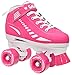 Epic Skates Galaxy Elite Kids Quad Speed Skates, Pink, Youth 1