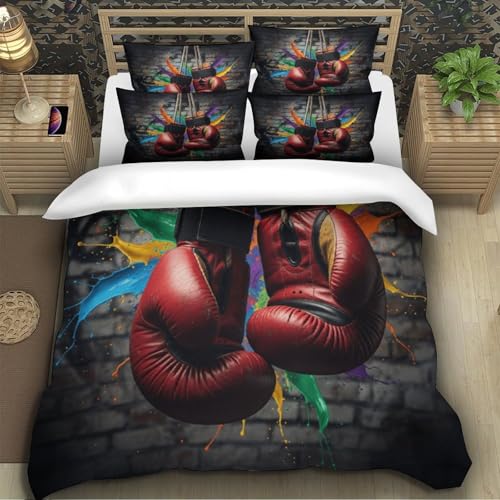 Housse de couette boxe zippée pour changer votre lit simple sans effort en microfibre