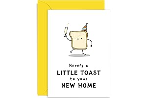 Old English Co. New Home Card for Couple 'Little Toast'