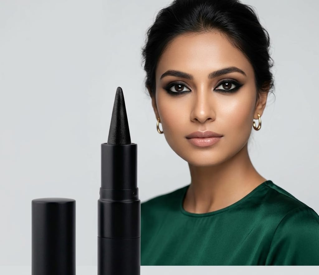 Ayurvedic Kajal | Pure Black 011 | Black Shade | Enriched with 100% Organic Ghee, Almond Oil & Camphor | Soothe, Cool & Nourish Eyes | Soothes, Cools, and Nourishes Eyes with Gentle Care 10 gm-image-47