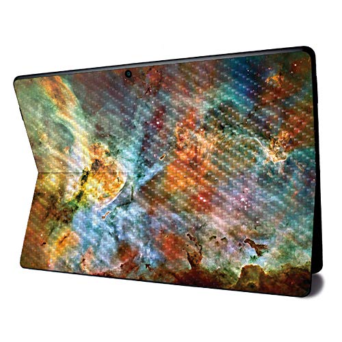 Image of MightySkins Carbon Fiber Skin for Microsoft Surface Pro X - Space Cloud | Textured Carbon Fiber Finish | Easy to Apply, Remove, and Change Styles | Made in The USA