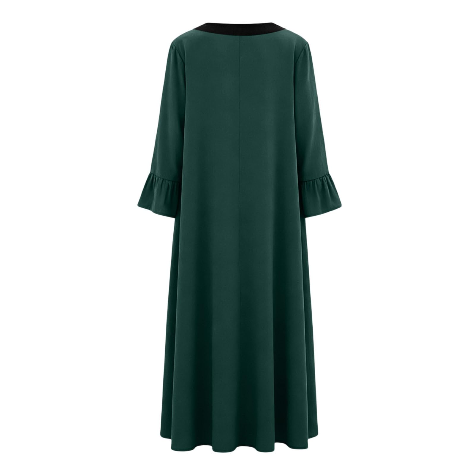 2026 trapèze élégante décontractée Manches Longues col Tendance Jupe idéale Quotidien Femme Casual Dress