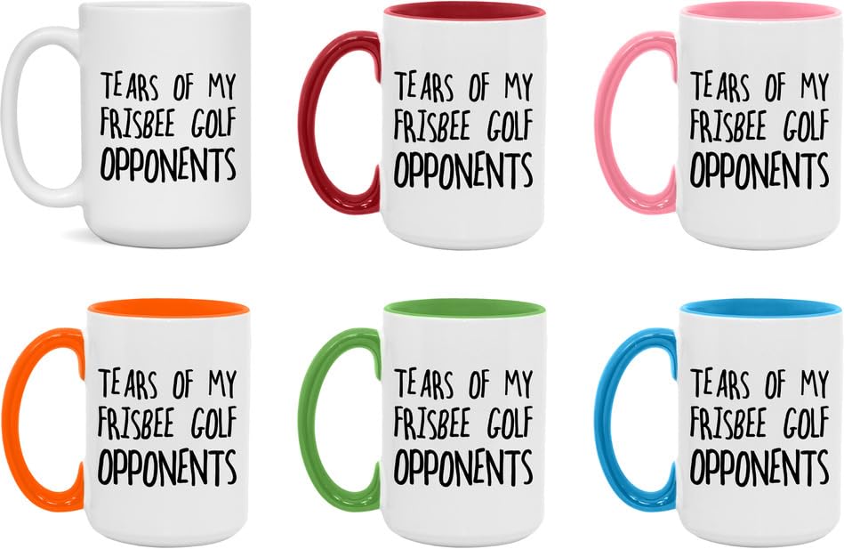 Tears of my Frisbee Golf Opponents White/Black 15oz Mug