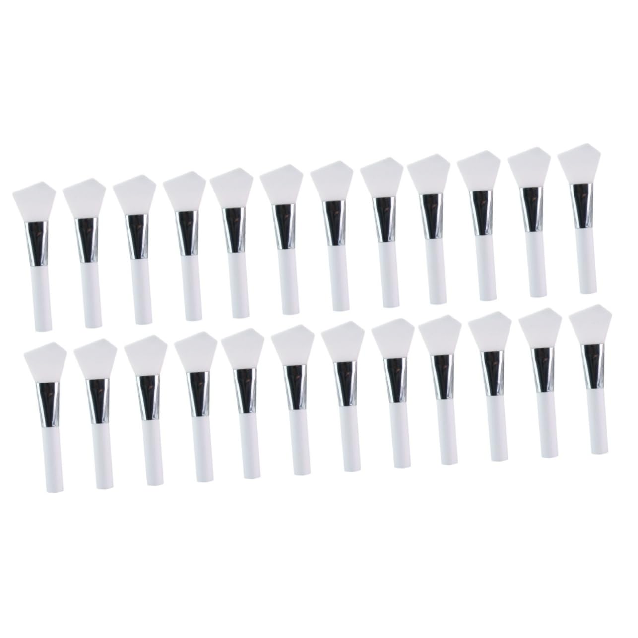 Housoutil 24pièces Brosse Silicone Pour Masque Facial Applicateur De Soins De Peau Pour Pinceaux Cosmétiques De Maquillage Pour Masques De Et Traitements Visage