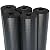 Rubber-Cal Block-Grip Rubber Runner Mat - 2mm x 4ft x 6ft Rubber Rolls - Black