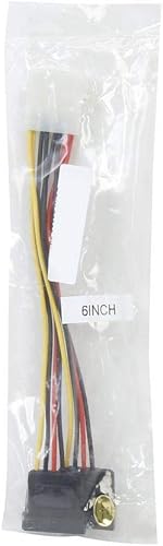 Miniatura 4 de Nippon Labs POW-S6800-6IN 5.25 macho a SATA x 2 cable adaptador de CC interno