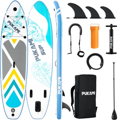 Inflatable Stand Up Paddle Board (6 Inches Thick) With Premium Sup Accessories, Adjustable Paddle, Wide Stance, Non-Slip Comfort Deck For Youth & Adults #TOP8