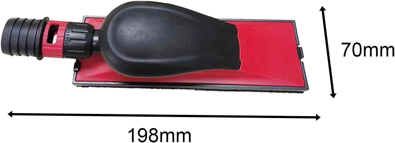 Hand Sanding Block, Dry Grinding Push Board, Grinding Polish Tool with Replacing Board for Polishing, Metalworking Industrial Shops Auto Body, 70mmx198mm/660