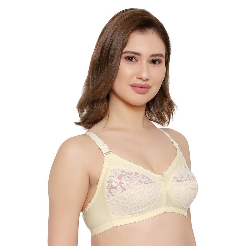 Image of Women Net Non-Padded Wire Free Regular Bra