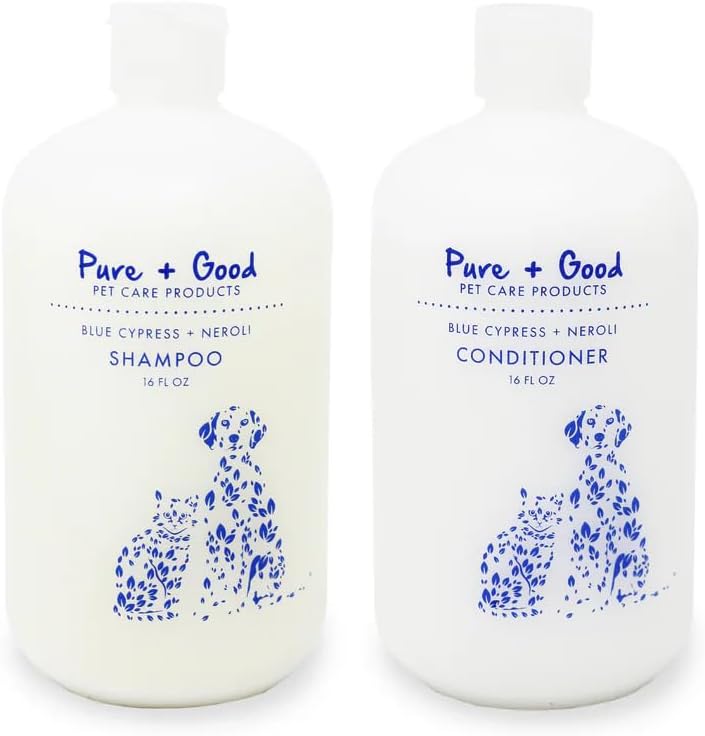 Shampoo and Conditioner Set, Formulated for All Pets, Gentle and Cleansing, Made in The USA, Cruelty Free, 16 fl oz (Sandalwood + Cocon)
