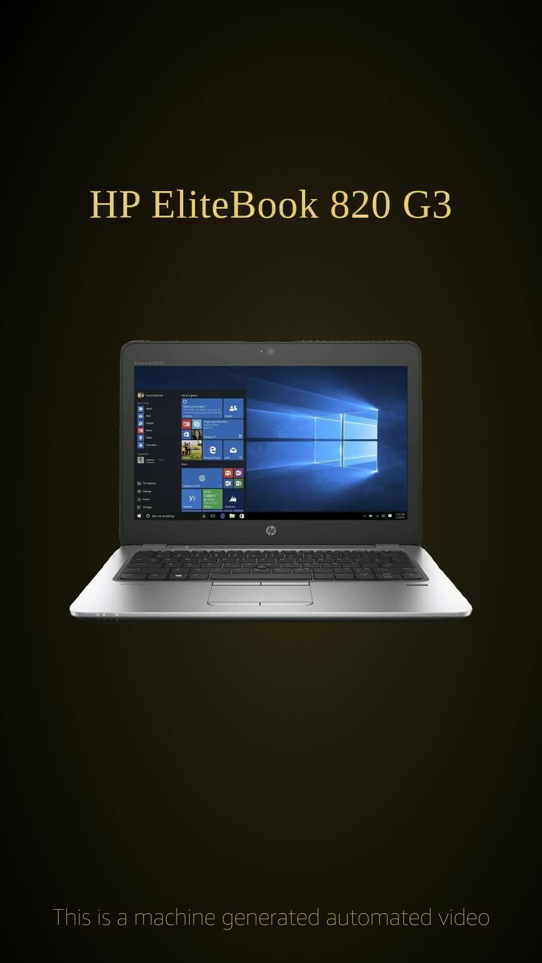 HP Elitebook 820 G3 ノートパソコン SSD256GB HP EliteBook 820 G3, 12.5 Inch Laptop
