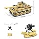 Qter Technik Militär Tank Modell, Tiger Panzer Klemmbaustein MOC Bausteine Set, Erwachsene Modellbausatz für Sammler und Panzerfans (528 Teile) (Tiger Panzer)
