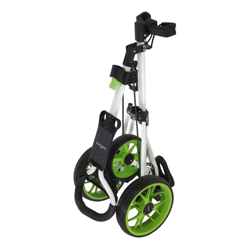Golf Pro Lite Carrito DE Golf DE 3 Ruedas Blanco/Verde