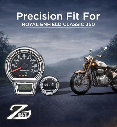 Image of ZEIR Screen Protector For ROYAL ENFIELD CLASSIC 350 2026+ || Instrument Clusters & Tripper Navigation Screen Guard || Anti Fingerprint || 9H New Bike Display Accessory || Also Compatible with 2024-2025 [Not Tempered Glass]