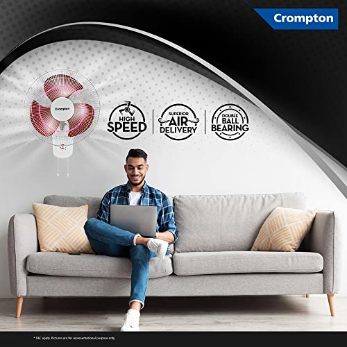 Image of Crompton Gale Plus High Speed 400 mm Wall Fan with Double Ball Bearing & Synchronous Motor