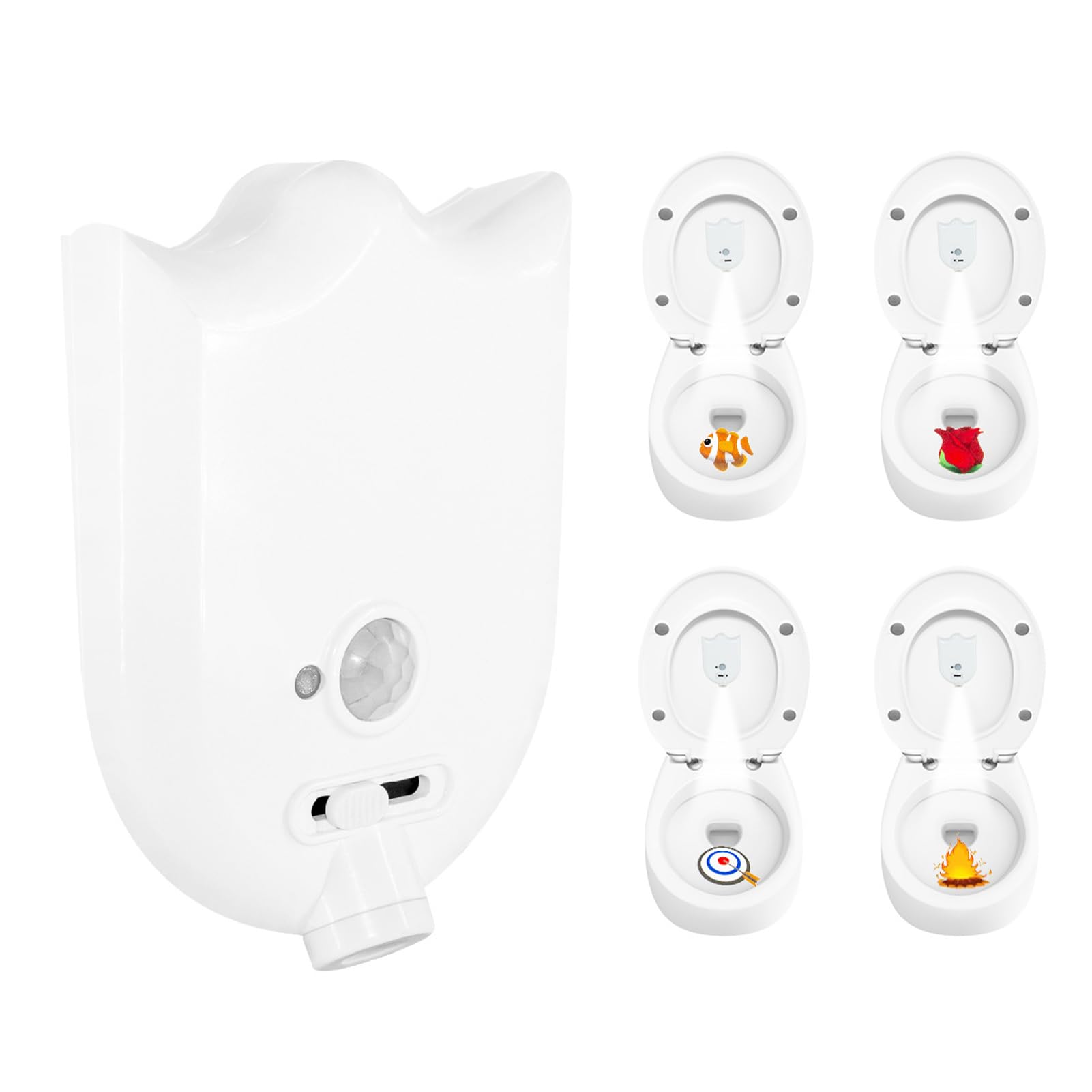 Quilstm Light -Activated Toilet Bowl S With Easy Installation Restaurants Toilet Night Motions Activated Sensor-Activated Bowl S Motions Detection