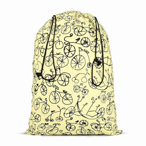 Image of ArtzFolio Hand Painted Bikes | Reusable Sack Bag | Bag for Gym, Storage, Vegetable & Travel