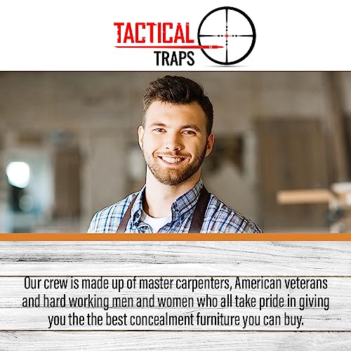 Tactical Traps - Mirror MAX Storage with Secured Door - 47.5” x 19.5” - Storage with RFID Lock and Safe & Unseen Compartment - White - Image 7