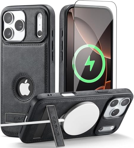 Coque iPhone 17 Pro MagSafe fine en cuir pour rester élégant au bureau