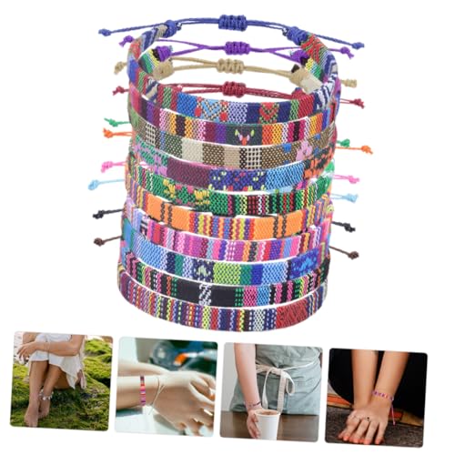 Bracelets tressés à la main en corde, le cadeau bohème idéal - 5