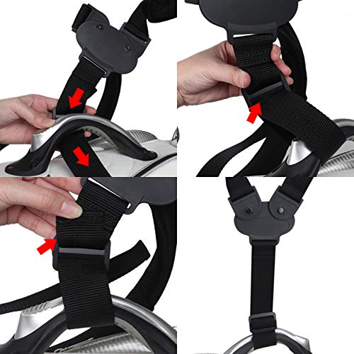 Miniatura 5 de Correa Para Bolsa De Golf Con Dos Correas Acolchadas De Ángulo Ajustable Y Longitud De Repuesto Para Accesorios De Bolsa De Golf Sin Hebilla