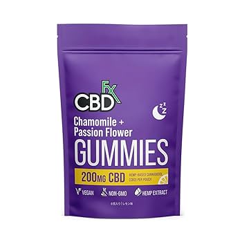 Amazon.co.jp: CBDfx 高濃度睡眠グミ 8 粒 CBD 200mg (1 粒