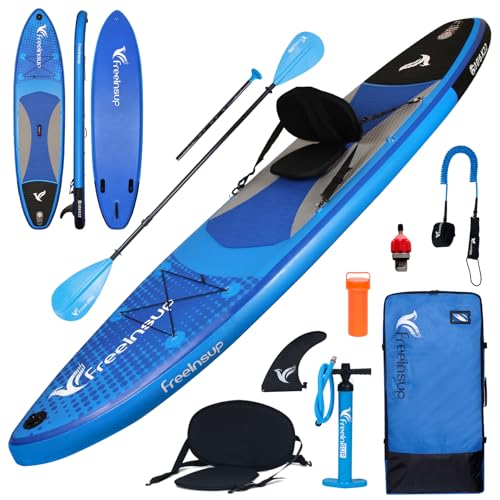 Freein SUP Aufblasbares Stand Up Paddle Board mit Kajak Sitz, SUP Boards für Erwachsene 320x78x15cm...